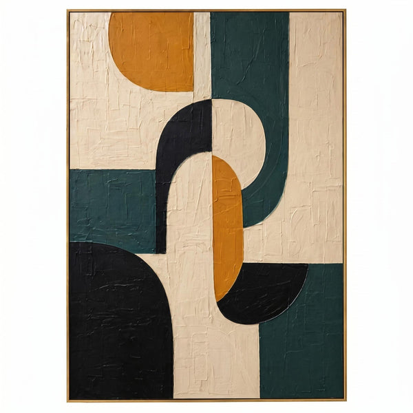 Abstract Art Painting - Geometric Echo