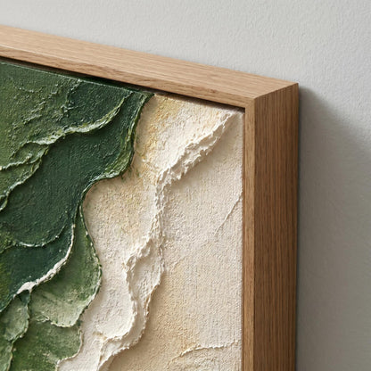 3D Textured Painting - Verdant Shoreline
