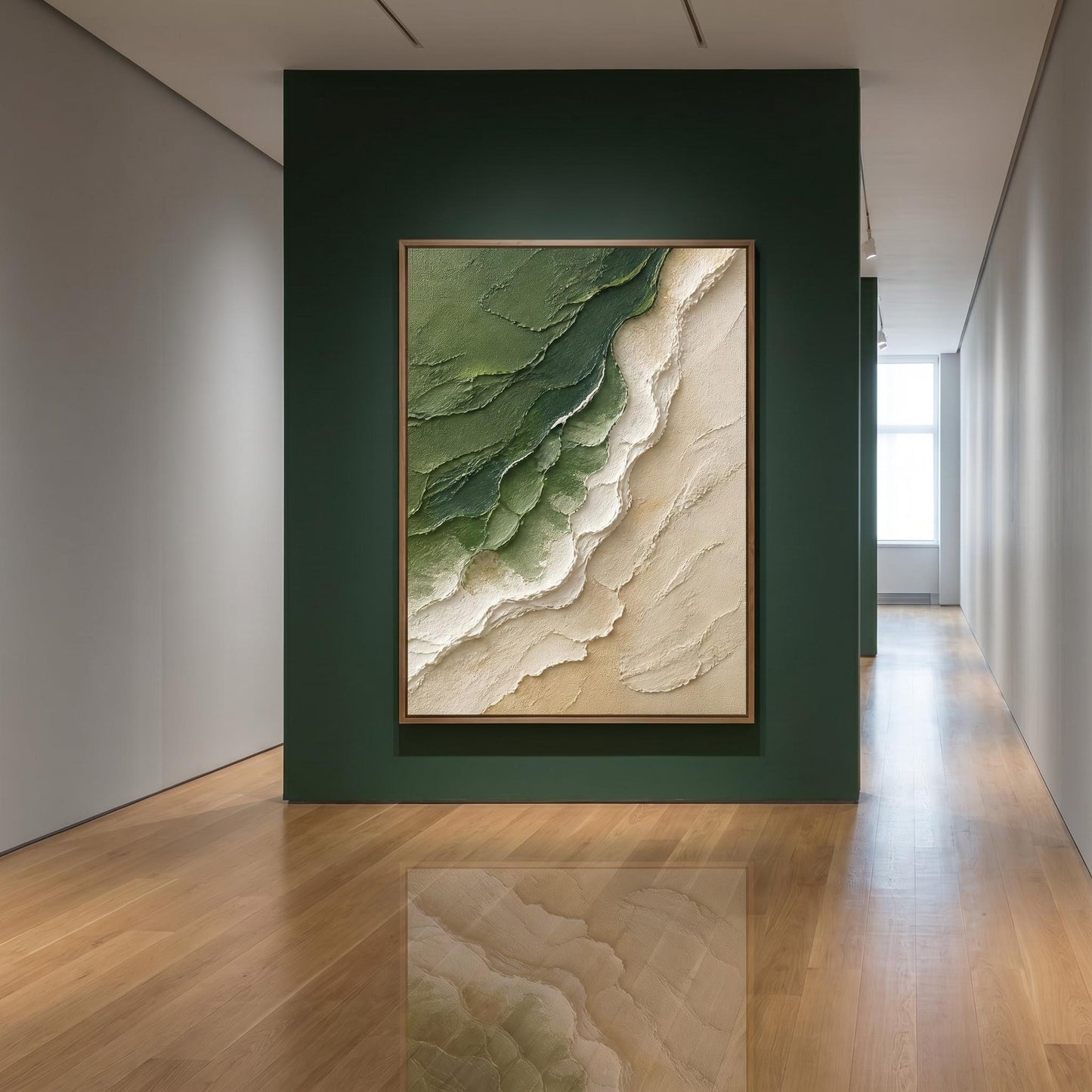 3D Textured Painting - Verdant Shoreline