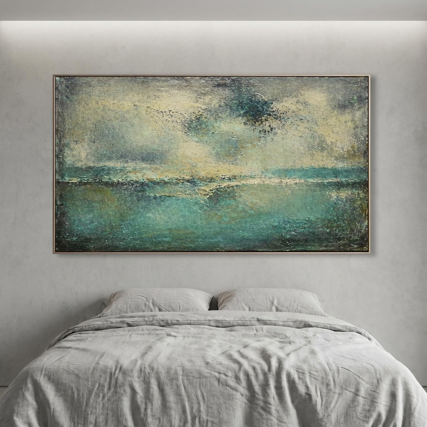 Abstract Art Painting - Misty Horizon