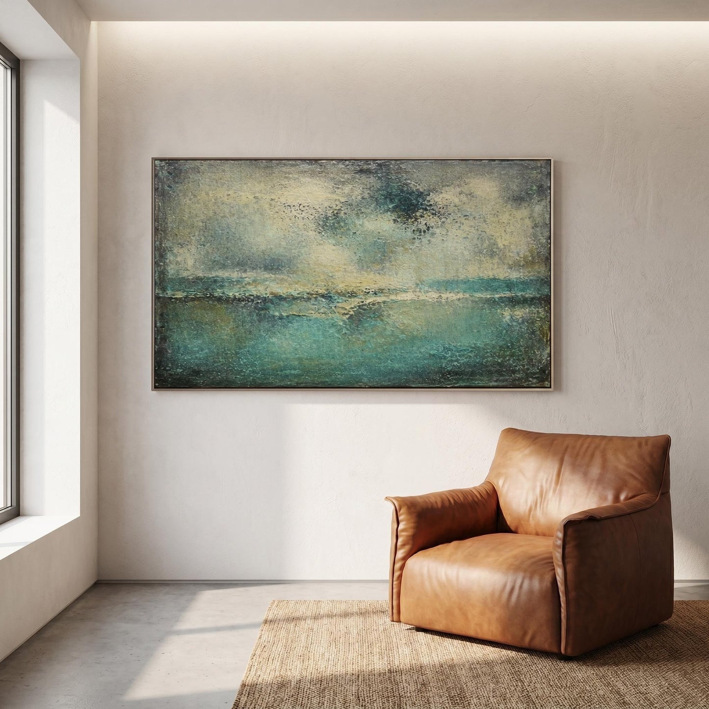 Abstract Art Painting - Misty Horizon