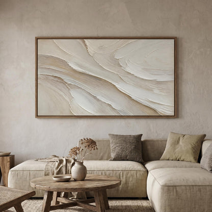 Wabi-Sabi Wall Art - Earthy Textured Tides