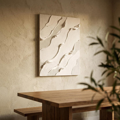 Wabi-Sabi Wall Art - White Flow