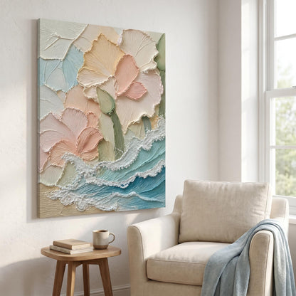 Minimalism - Pastel Floral Waves