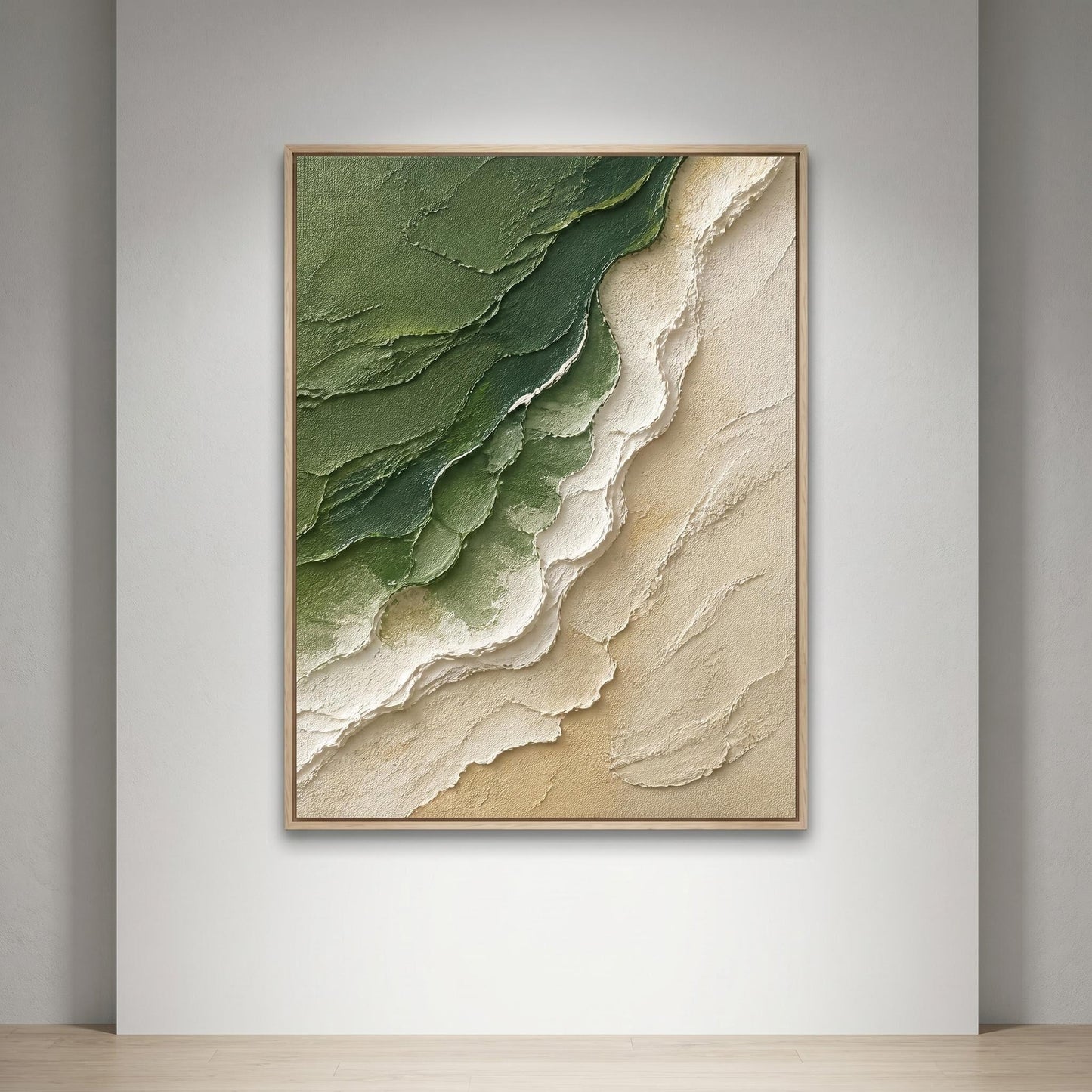 3D Textured Painting - Verdant Shoreline