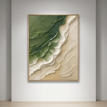 3D Textured Painting - Verdant Shoreline