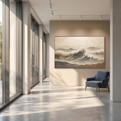 Contemporary Wall Art - Textured Tides
