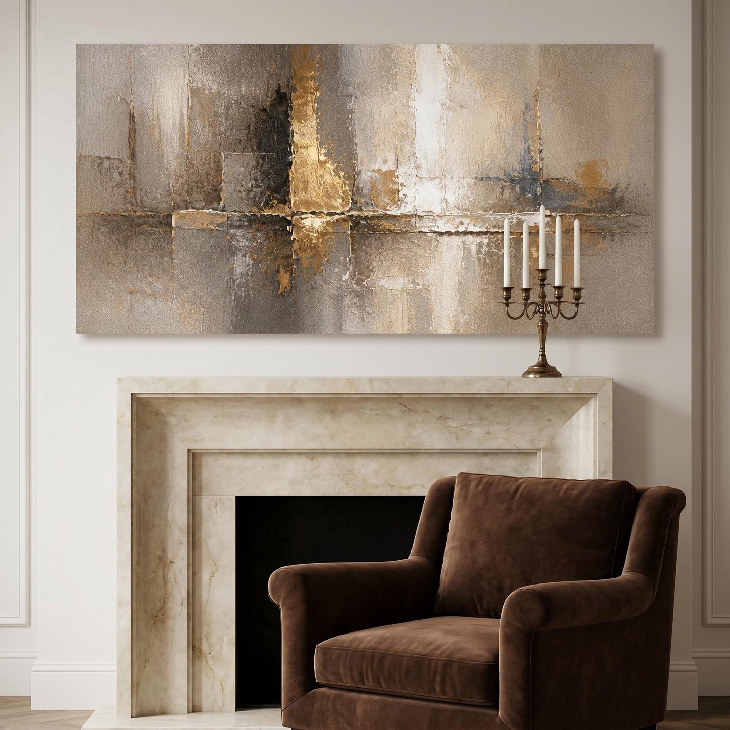 Contemporary Wall Art- Gilded Reflections