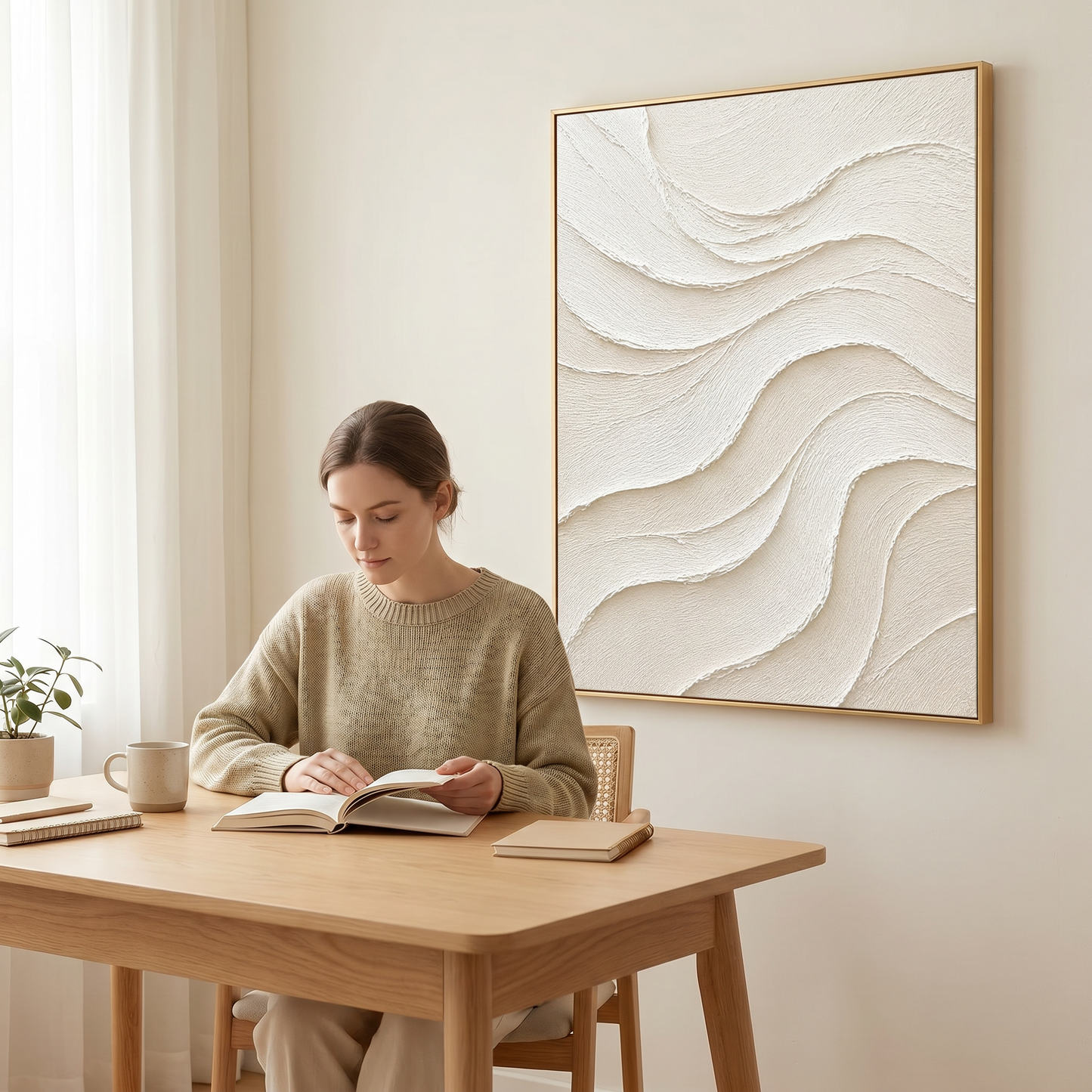 Wabi-Sabi Wall Art - Flowing Relief