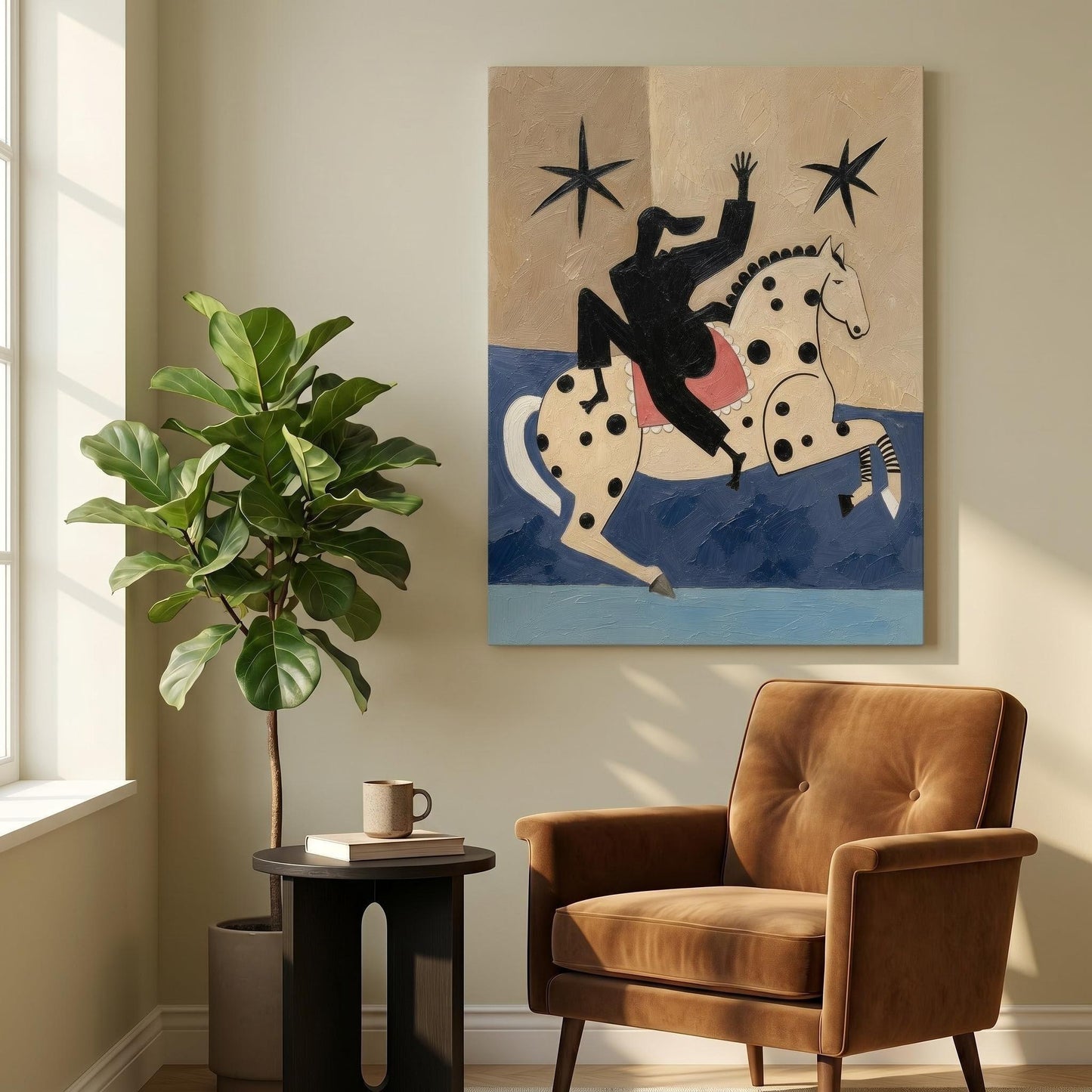 Contemporary Wall Art - Starry Rider