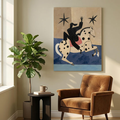 Contemporary Wall Art - Starry Rider