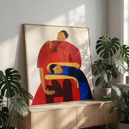 Colorful Painting- Tender Embrace