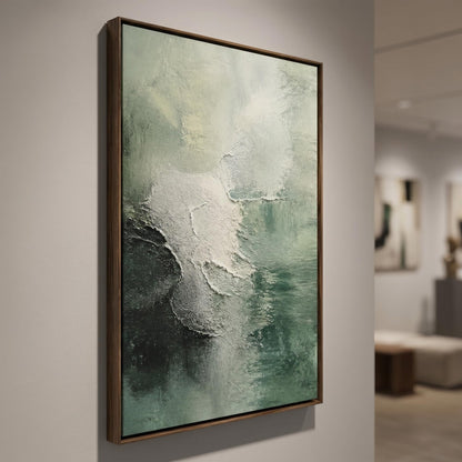 3D Textured Painting - Sage Green Mist