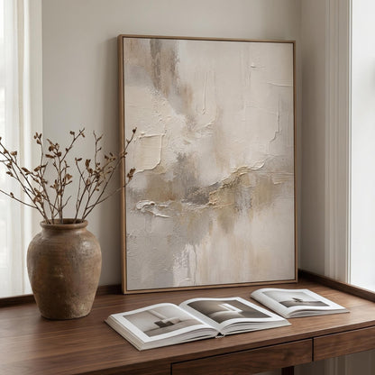Wabi-Sabi Wall Art - Textured Neutrality