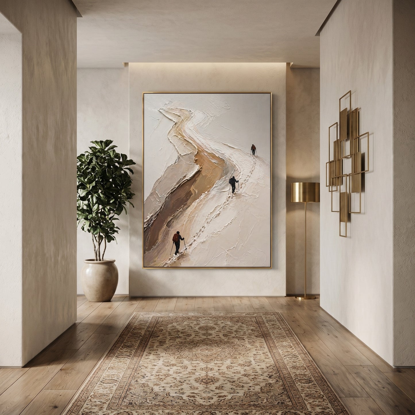 3D Textured Painting - Mountain Traverse