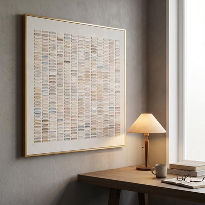 Wabi-Sabi Wall Art - Gradient Grid