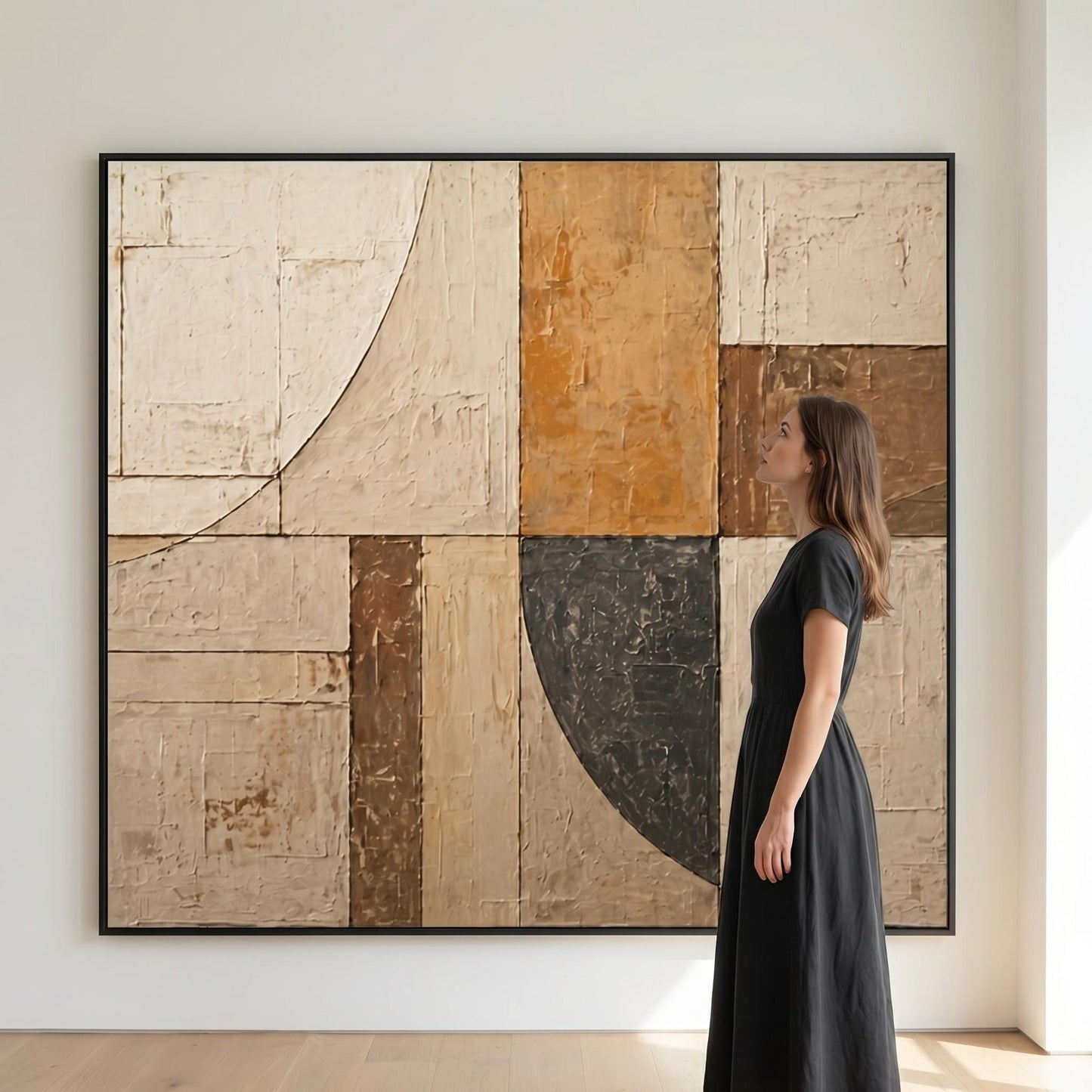 Wabi-Sabi Wall Art - Geometric Patina