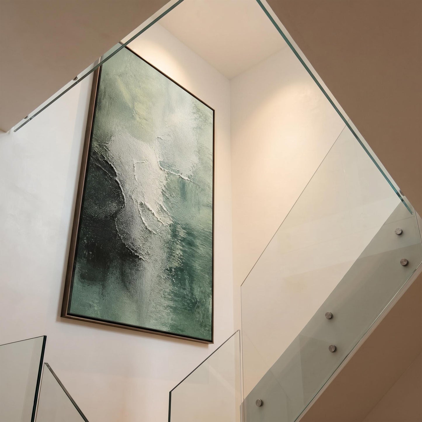 3D Textured Painting - Sage Green Mist