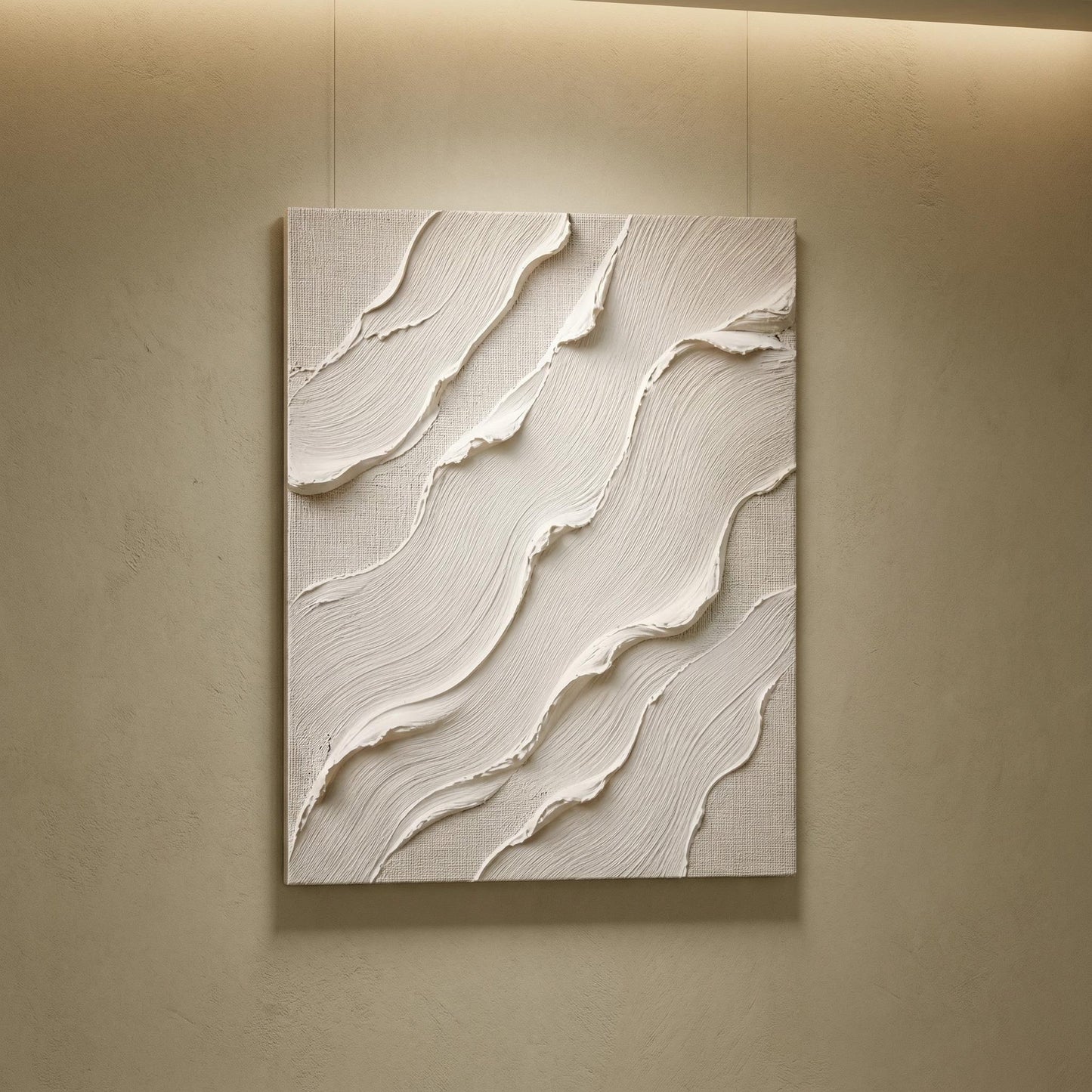 Wabi-Sabi Wall Art - White Flow