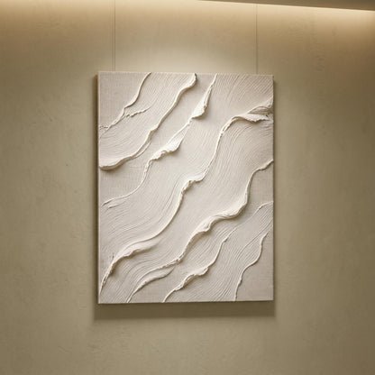 Wabi-Sabi Wall Art - White Flow