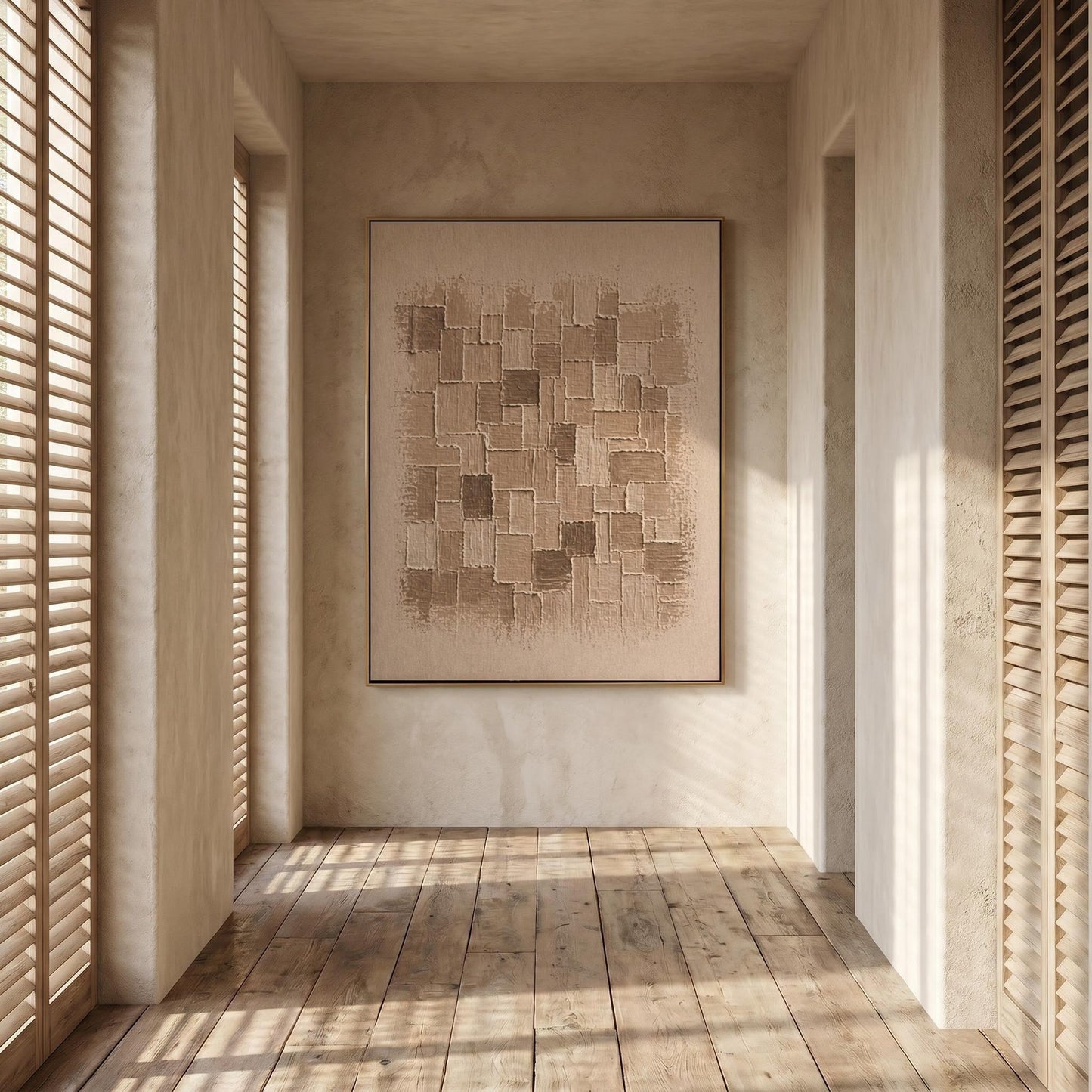 Wabi-Sabi Wall Art - Textured Mosaic