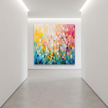 Abstract Art Painting - Petal Palette Ripples