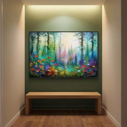 Colorful Painting - Enchanted Forest Floral