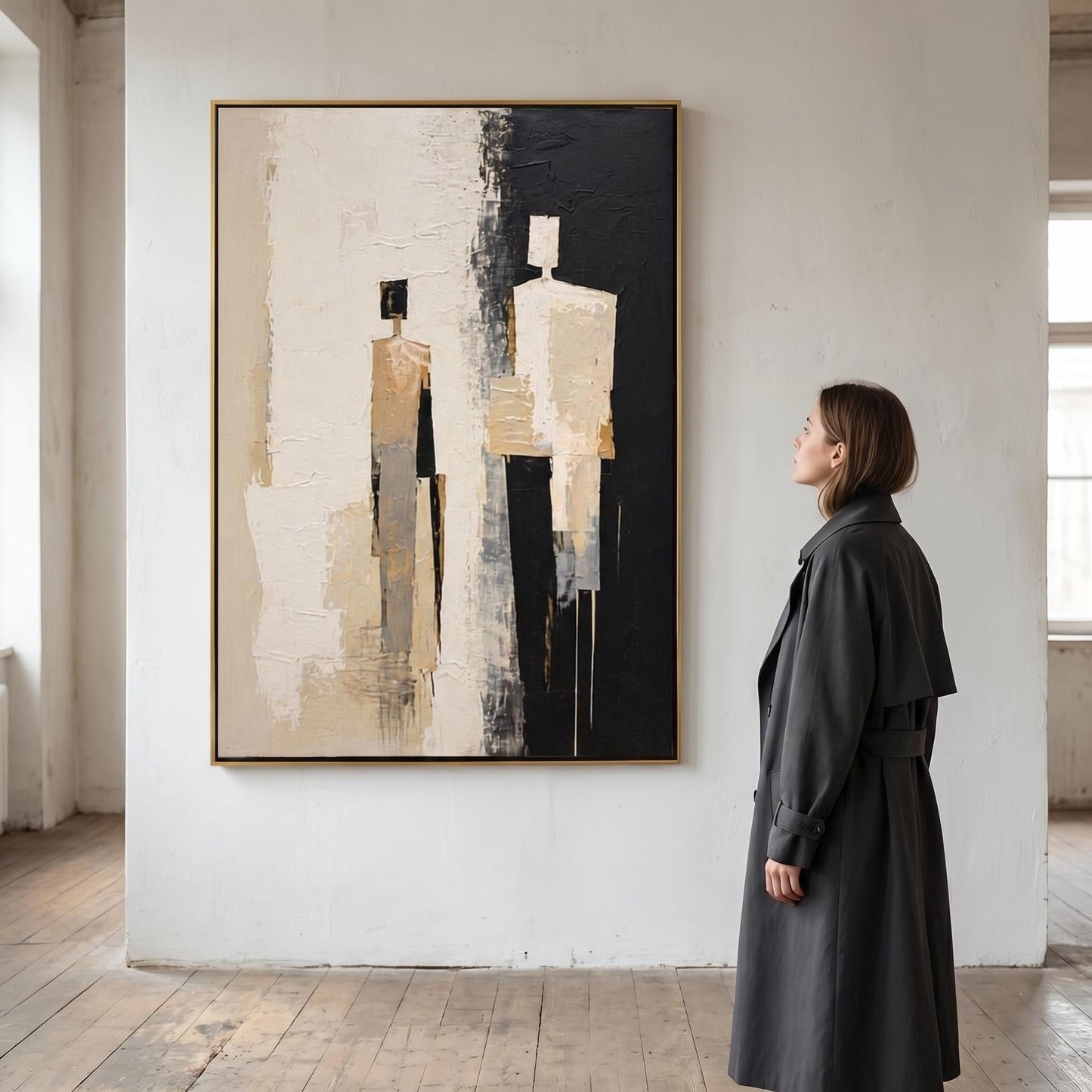 Abstract Art Painting - Two Figures