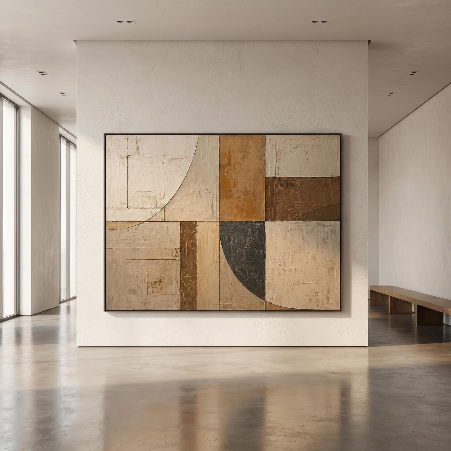 Wabi-Sabi Wall Art - Geometric Patina