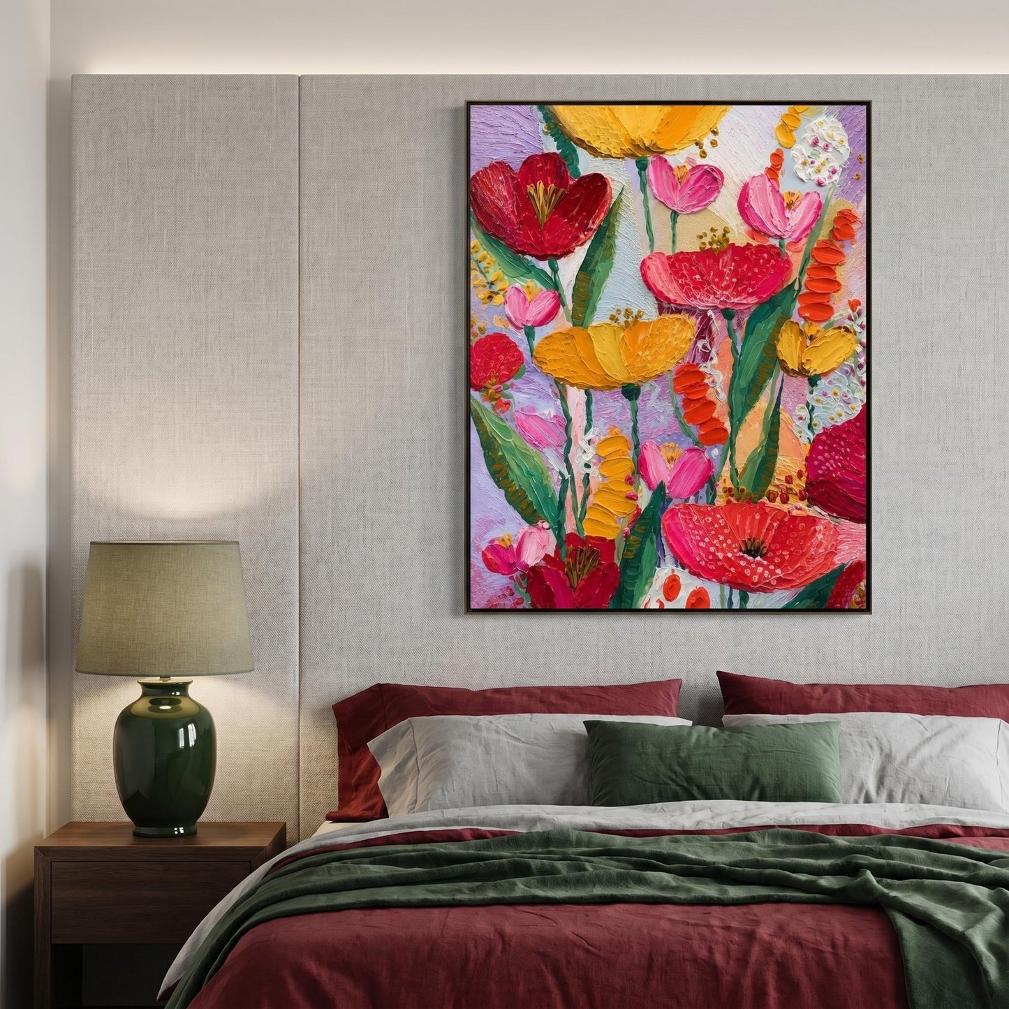 Colorful Painting - Vibrant Floral Bouquet