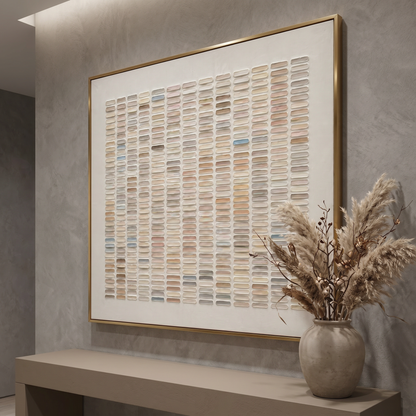 Wabi-Sabi Wall Art - Gradient Grid
