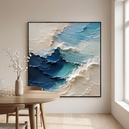 Abstract Art Painting - Textured Ocean Tide