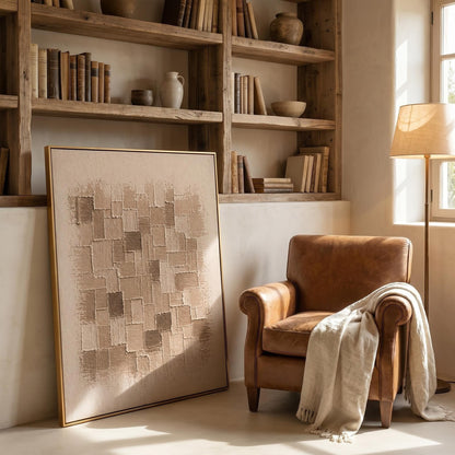 Wabi-Sabi Wall Art - Textured Mosaic