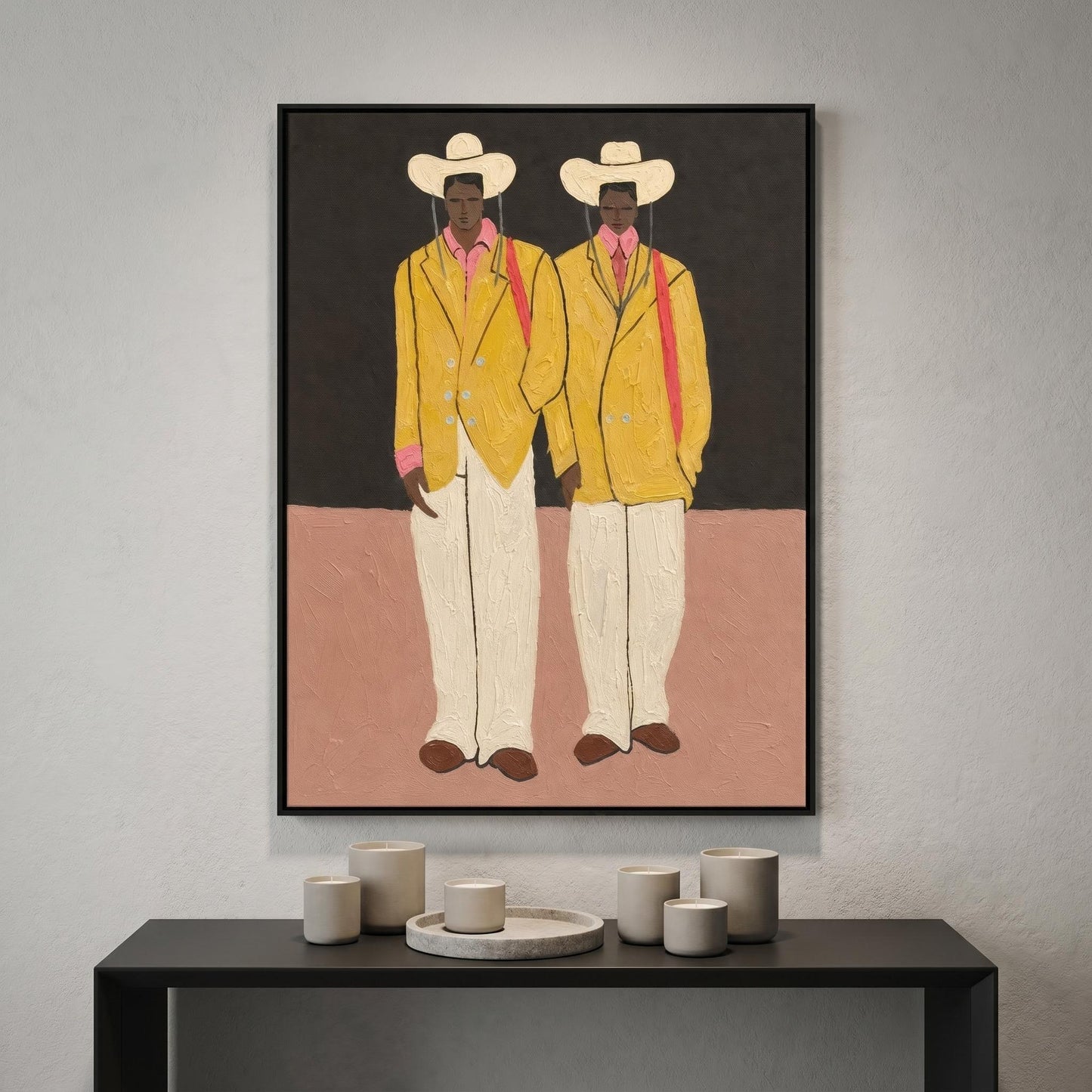 Colorful Painting - Yellow Jacket Duo