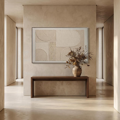 Wabi-Sabi Wall Art - Textured Arcs