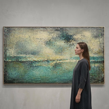 Abstract Art Painting - Misty Horizon