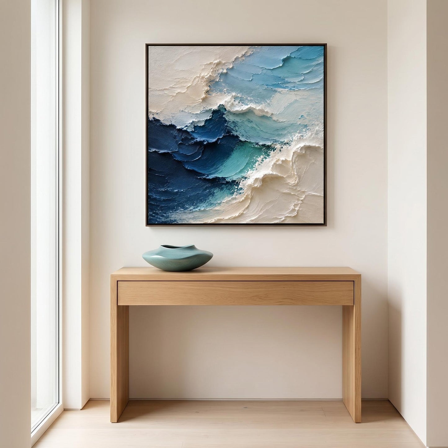 Abstract Art Painting - Textured Ocean Tide